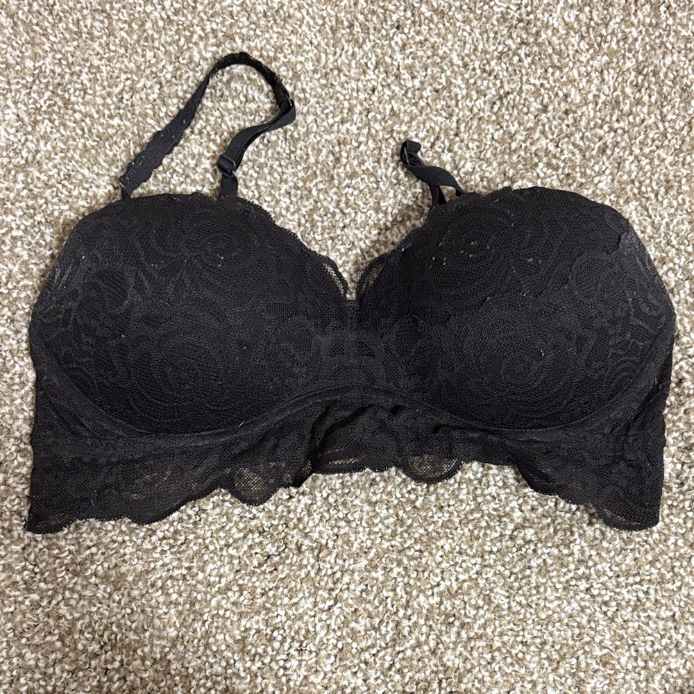 PINK Victoria's Secret Black Lace Bra